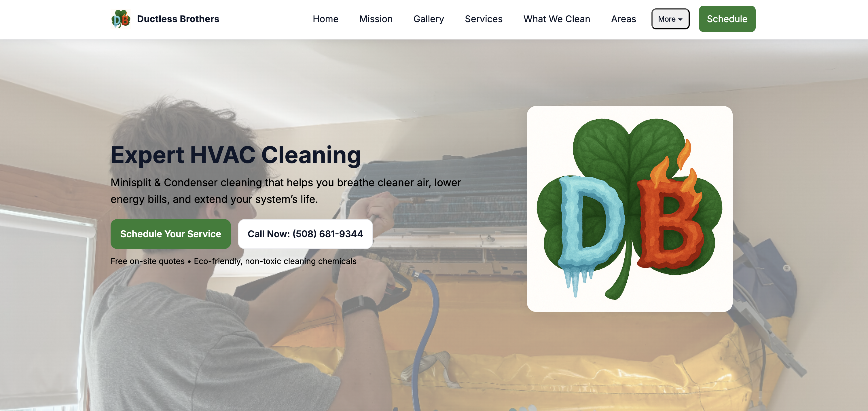 Ductless Brothers UI